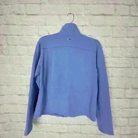 ADIDAS CLIMALITE blue zip up sweater Sz Medium - Picture 8 of 8